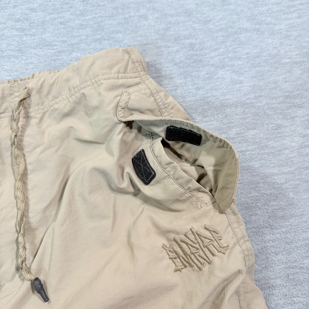 Emage Cargo Pants Men S Tan Drawstring Hem Utility Pockets Streetwear Fit - Picture 5 of 12